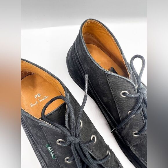 Paul Smith Suede Chukka Lace Up Loafers Boots Black 8 main image 4